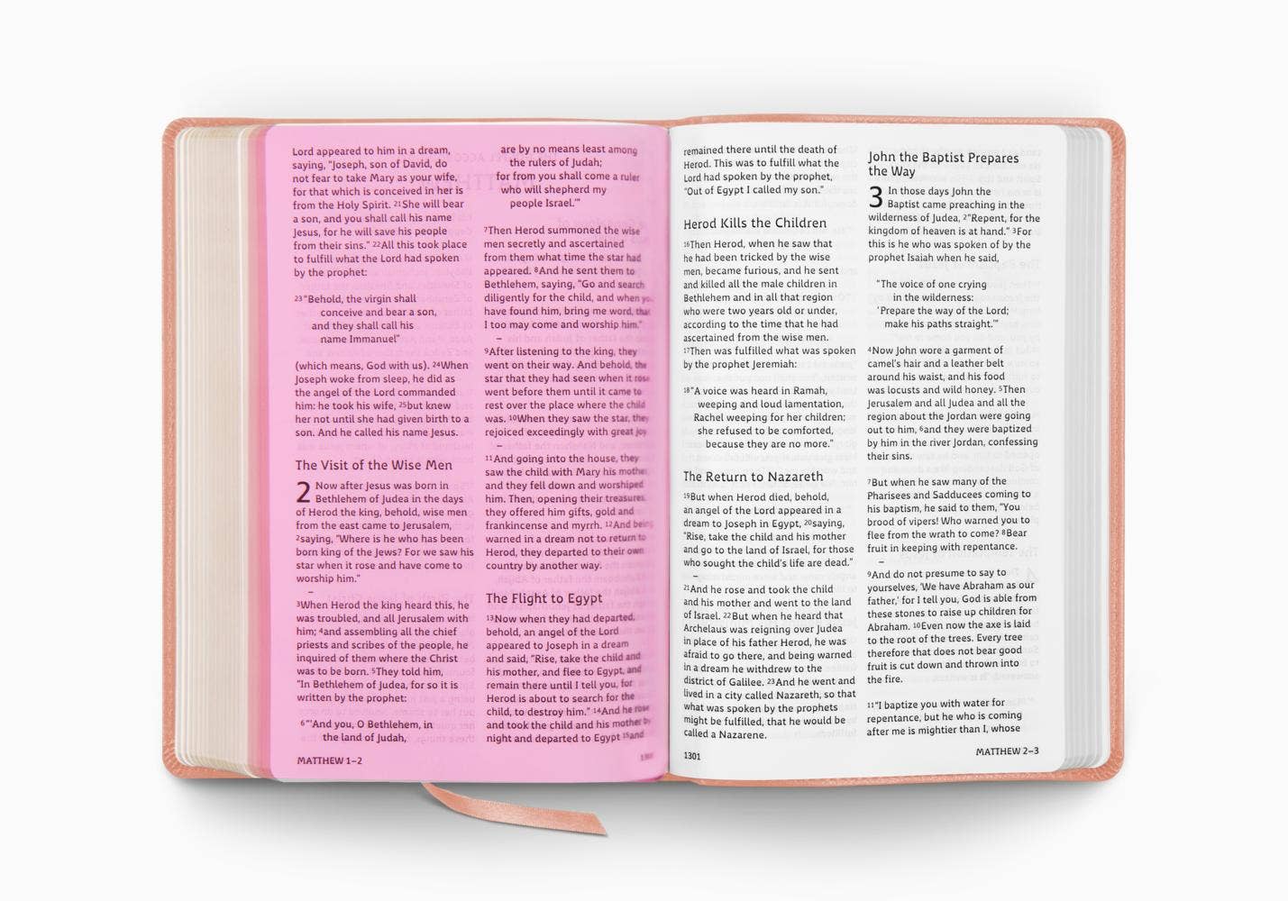 ESV Holy Bible: Dyslexia-Friendly Edition, Blush Rose