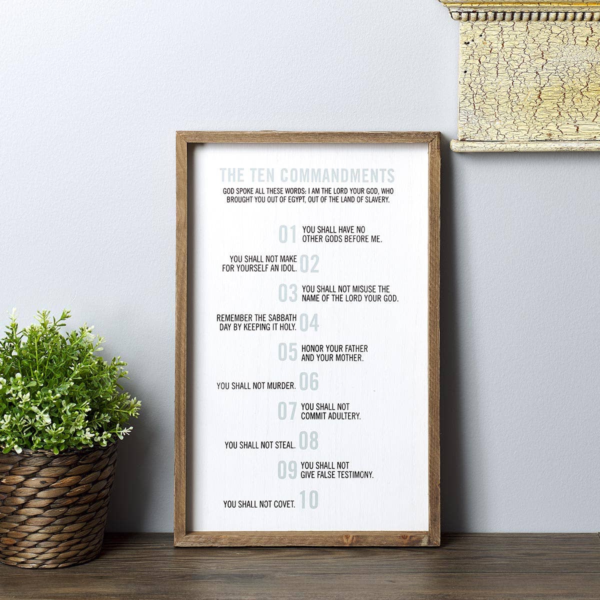 Wall Art 10 Commandments