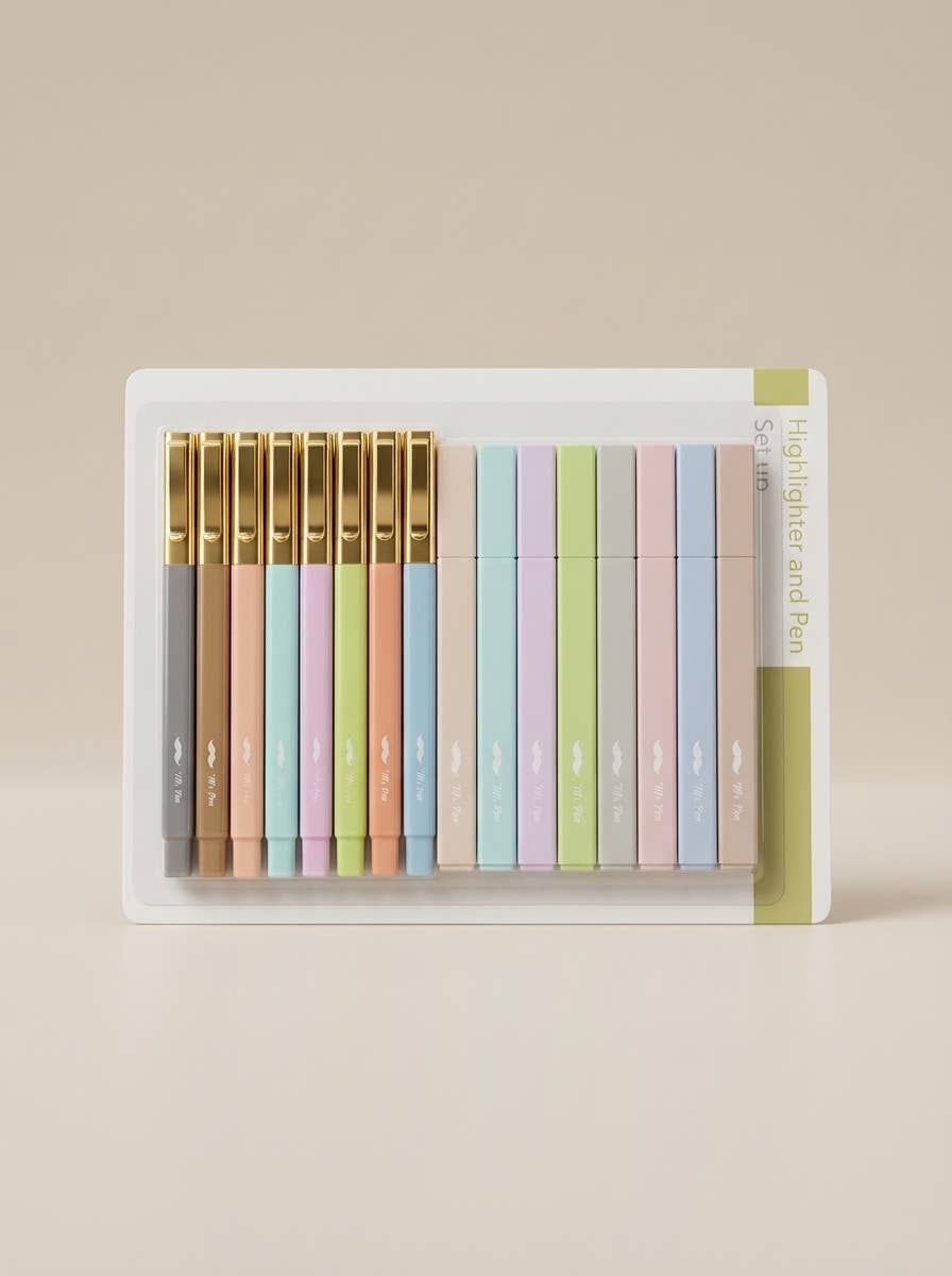 Bible Highlighters & Pens No Bleed 16 Pack Pastel