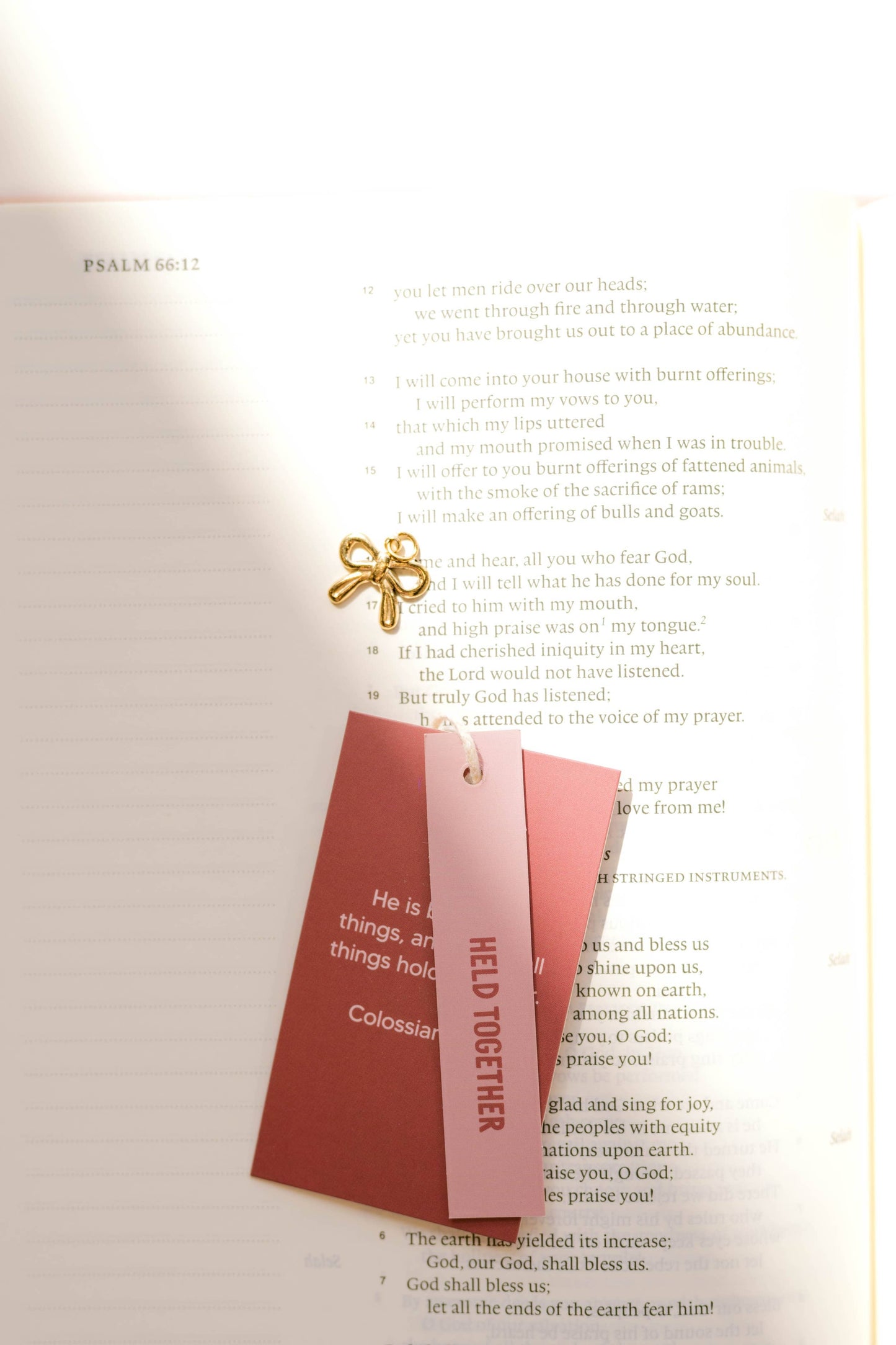Held Together Bow Charm