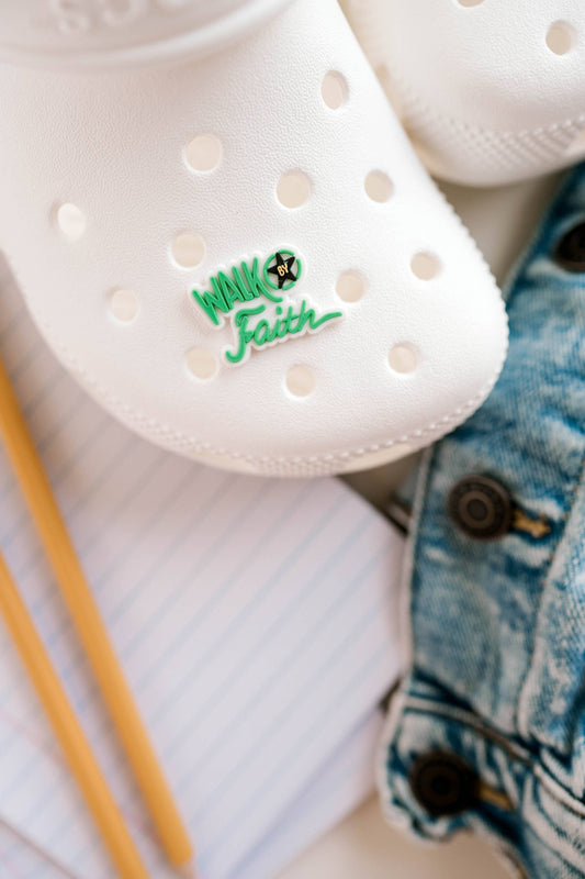 Walk By Faith Shoe Charm I Christian Gift