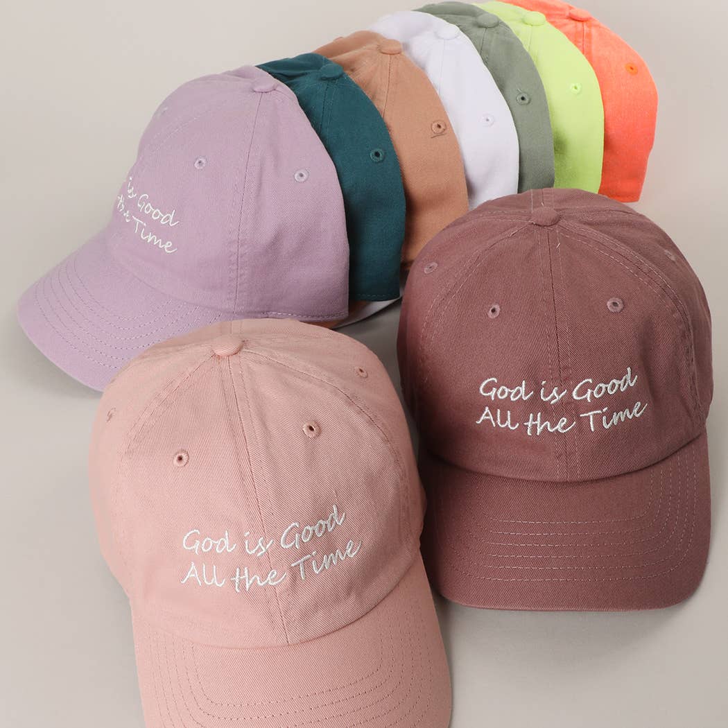 God is Good All The Time Embroidery Baseball Cap