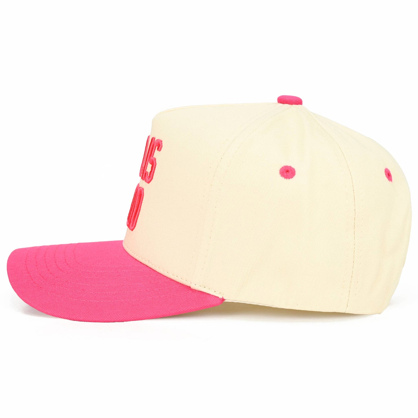 C.C GOD IS GOOD Embroidered Letter Two Tone Trucker Hat