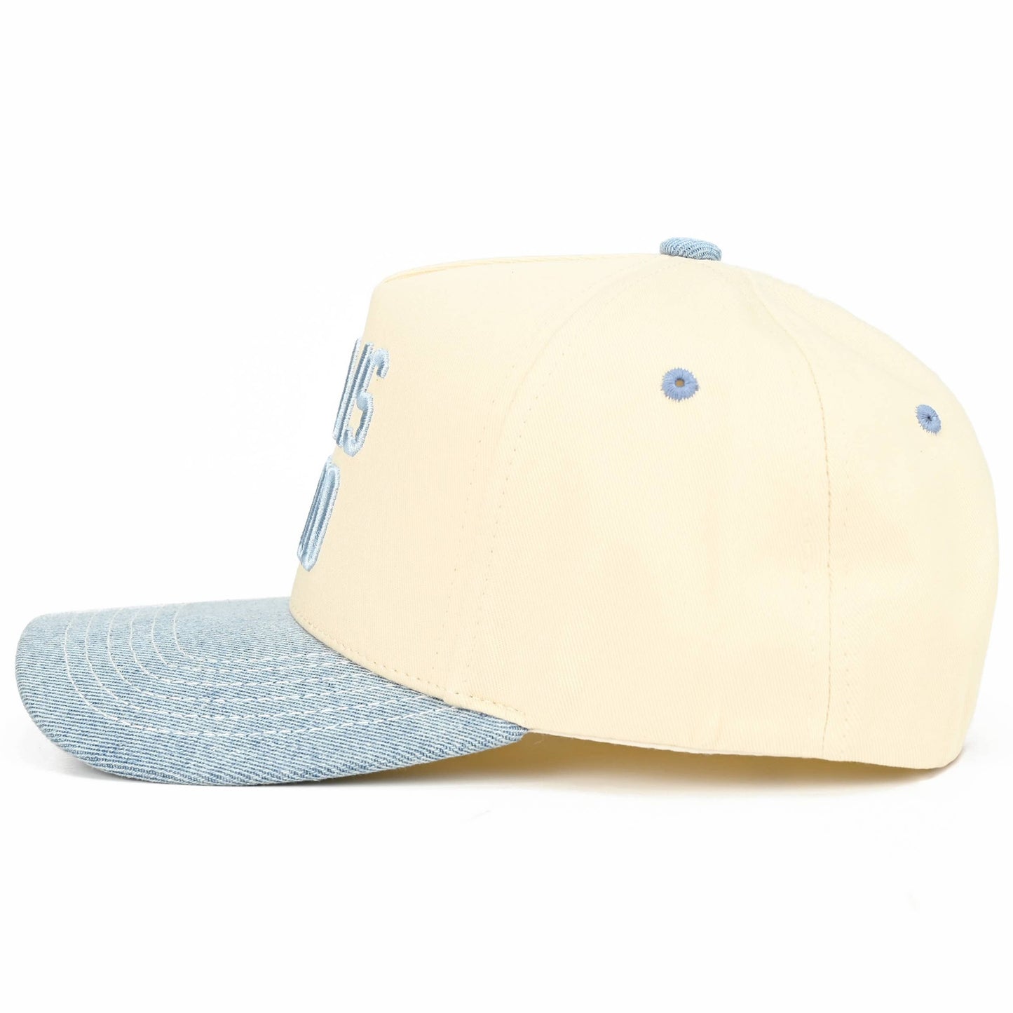 C.C GOD IS GOOD Embroidered Letter Two Tone Trucker Hat