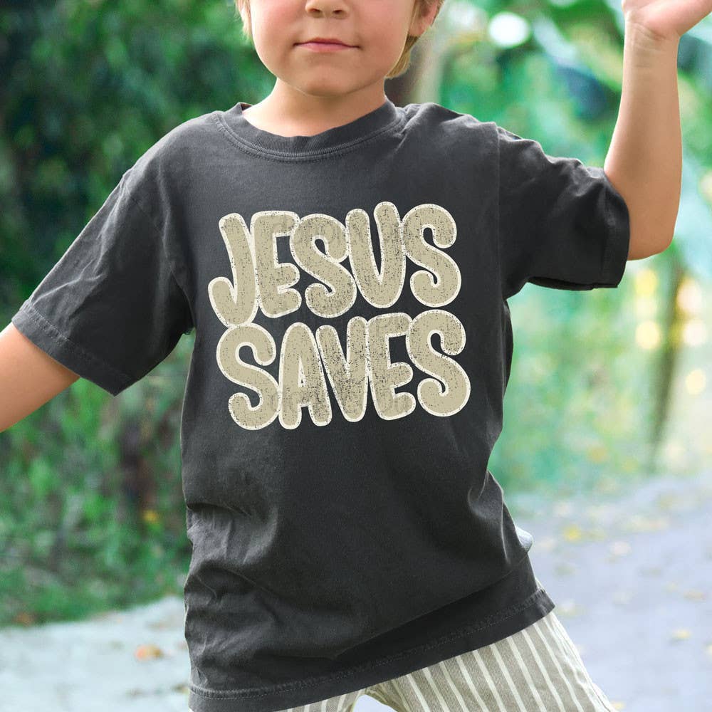 Jesus Saves TAN DTF Heat Transfer