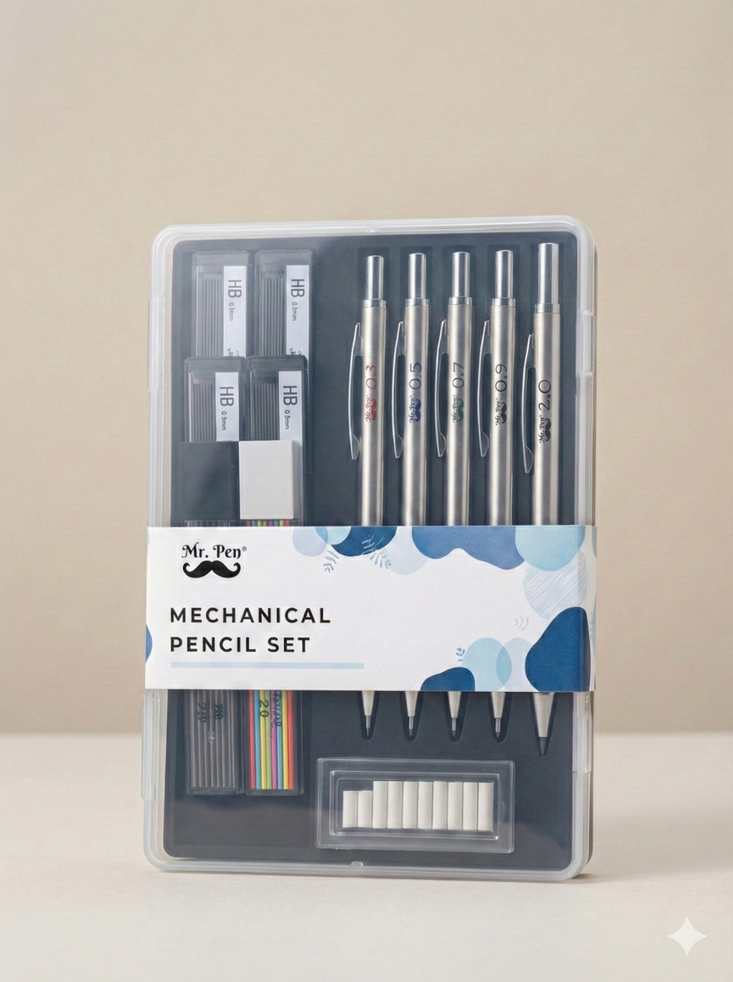 Metal Minimalist Mechanical Pencil Set