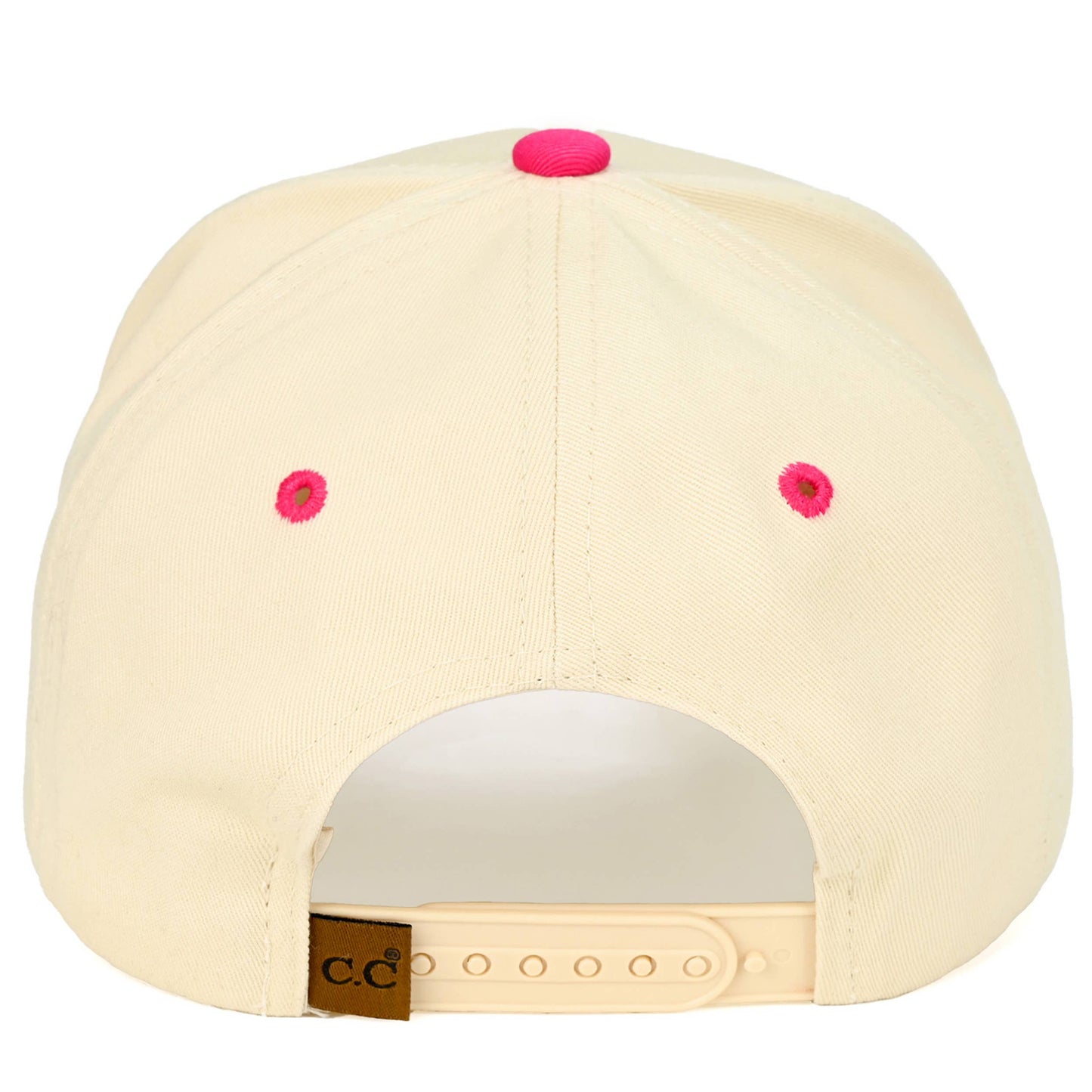 C.C GOD IS GOOD Embroidered Letter Two Tone Trucker Hat