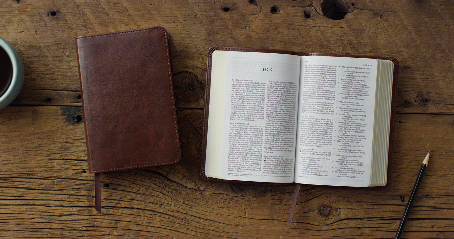 ESV Compact Bible, Red Letter, TruTone®, Brown