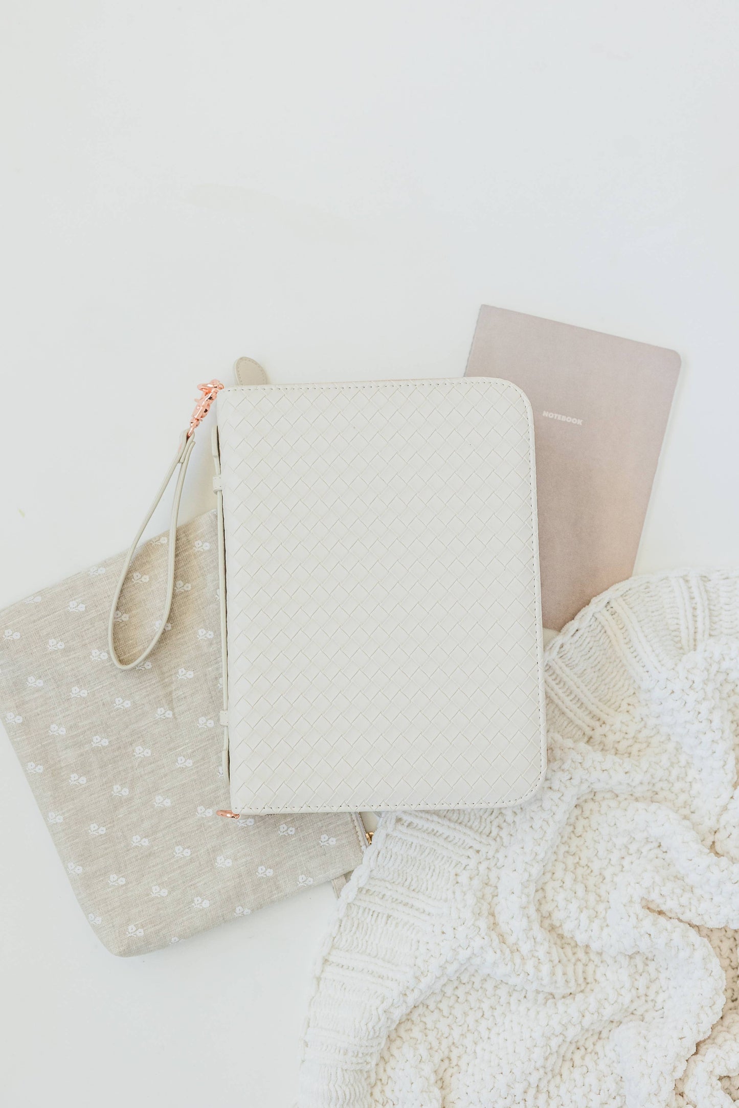 Bible Cover, Weave Bible Case, Crossbody PEARL