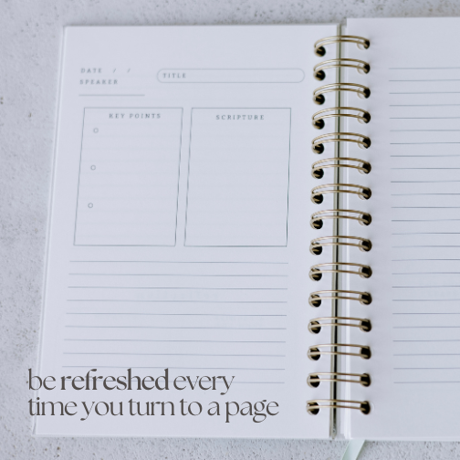 Church Notes Journal – Extended Edition (More Space Per Sermon)