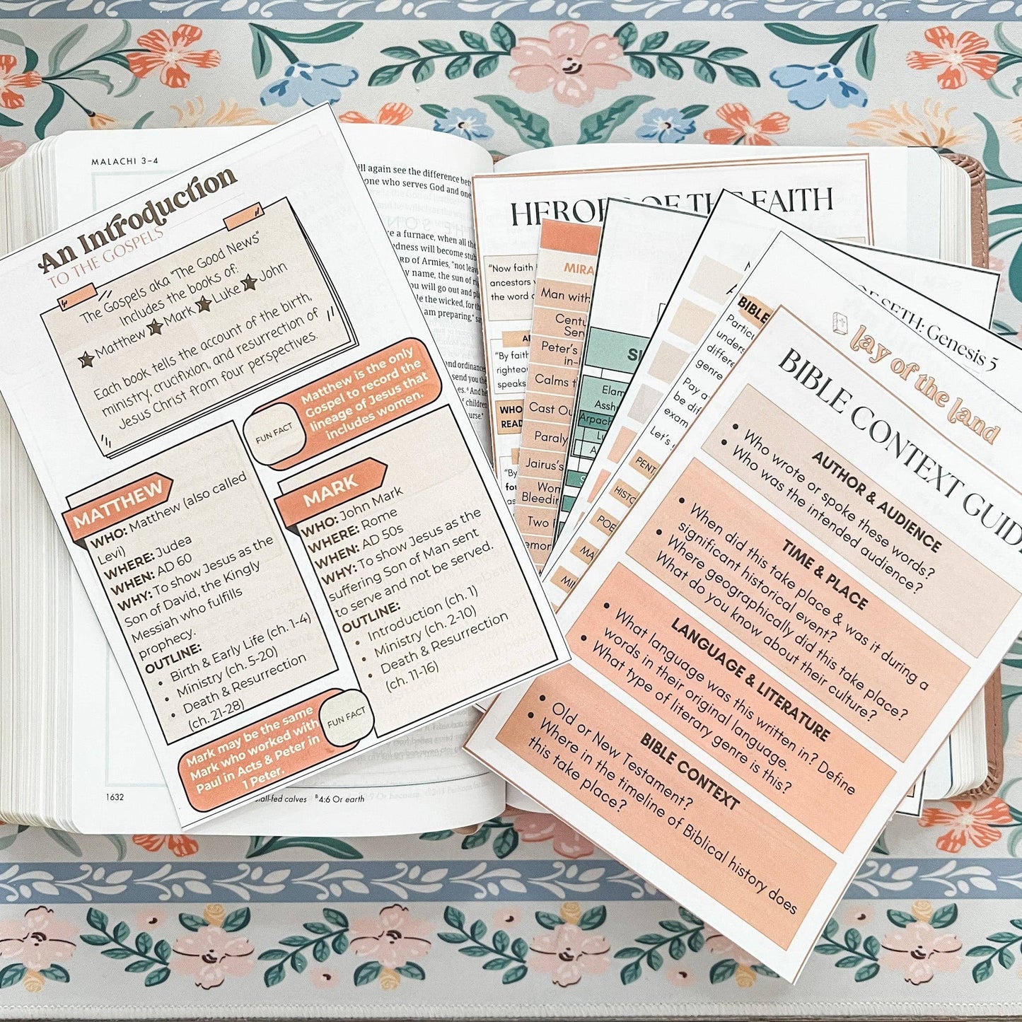 Boho Bible Inserts - Volume 1