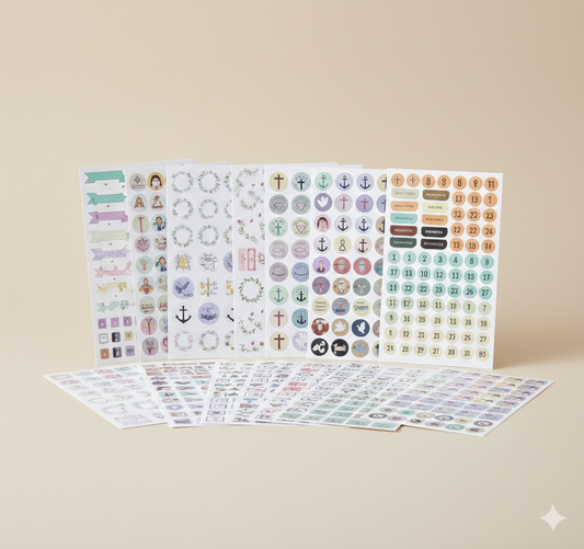 Christian Journaling Stickers 31 Sheets
