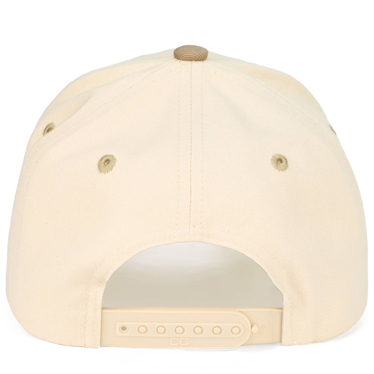 C.C YAHWEH Letter Embroidered on Brim Two Tone Trucker Hat