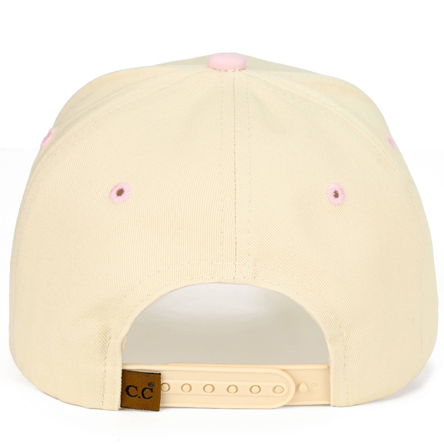 C.C GOD IS GOOD Embroidered Letter Two Tone Trucker Hat