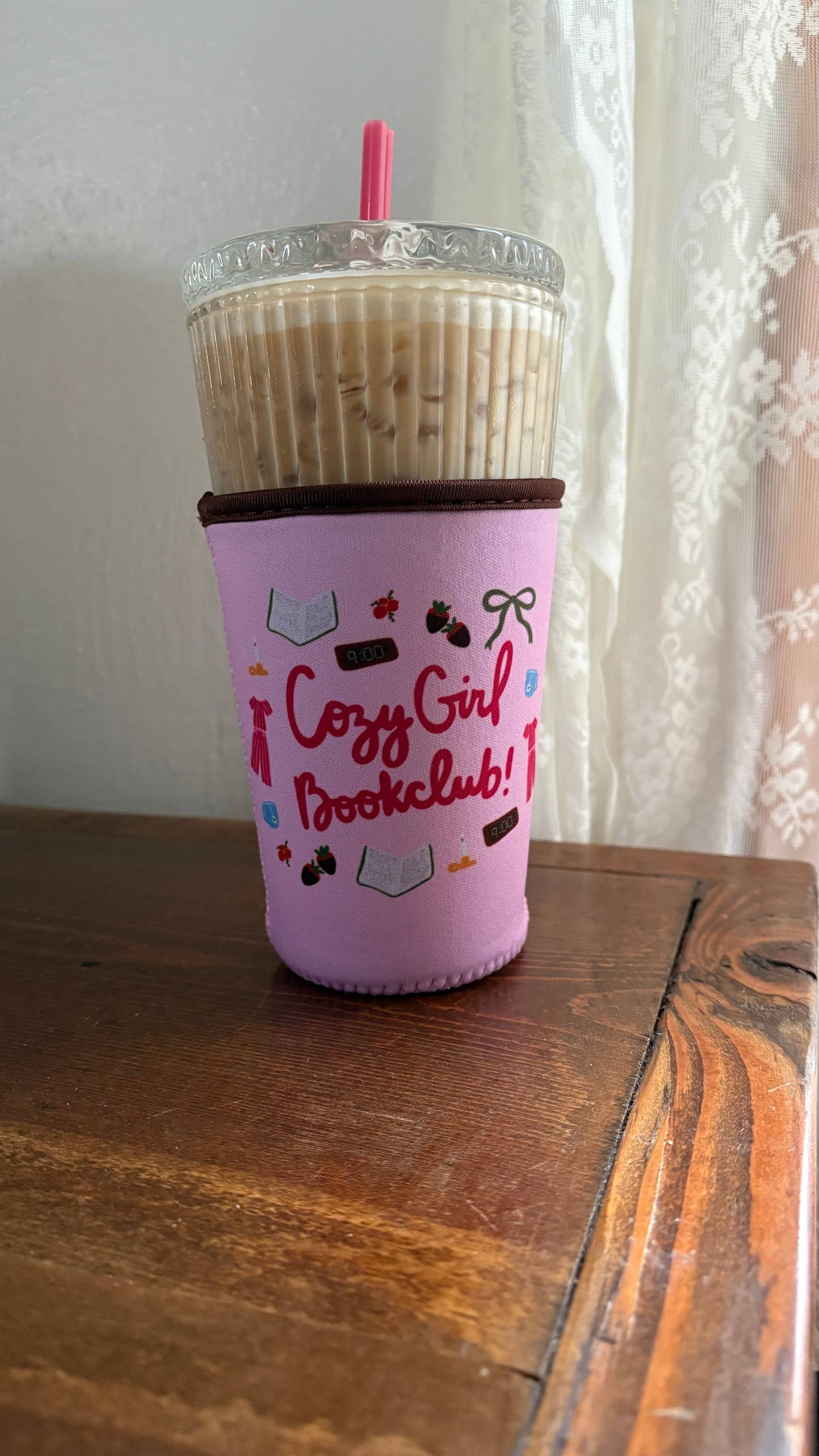 Cozy Girl Bookclub Drink Sleeve