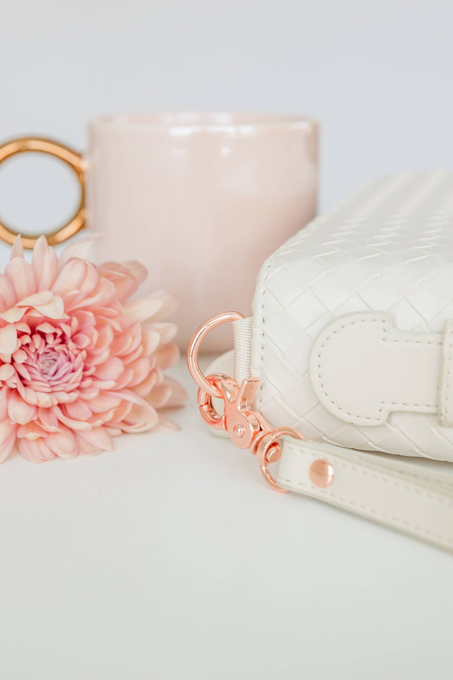 Bible Cover, Weave Bible Case, Crossbody PEARL