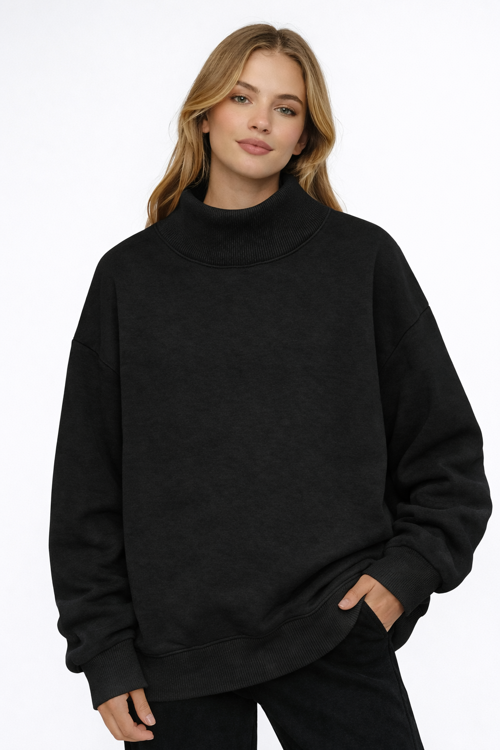 Custom - High/mock Neck Loose Sweatshirt
Custom Text Varsity