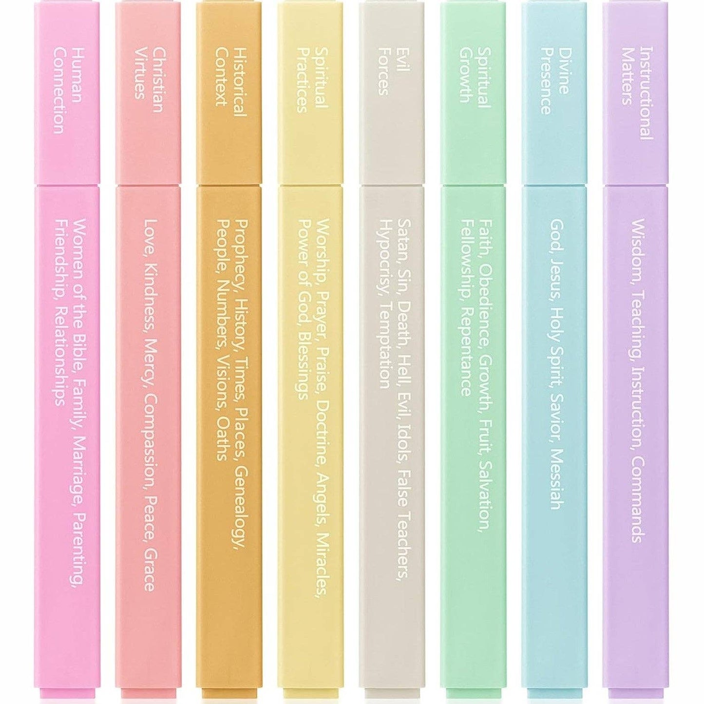 Bible Highlighters Color Coding 8 Pack