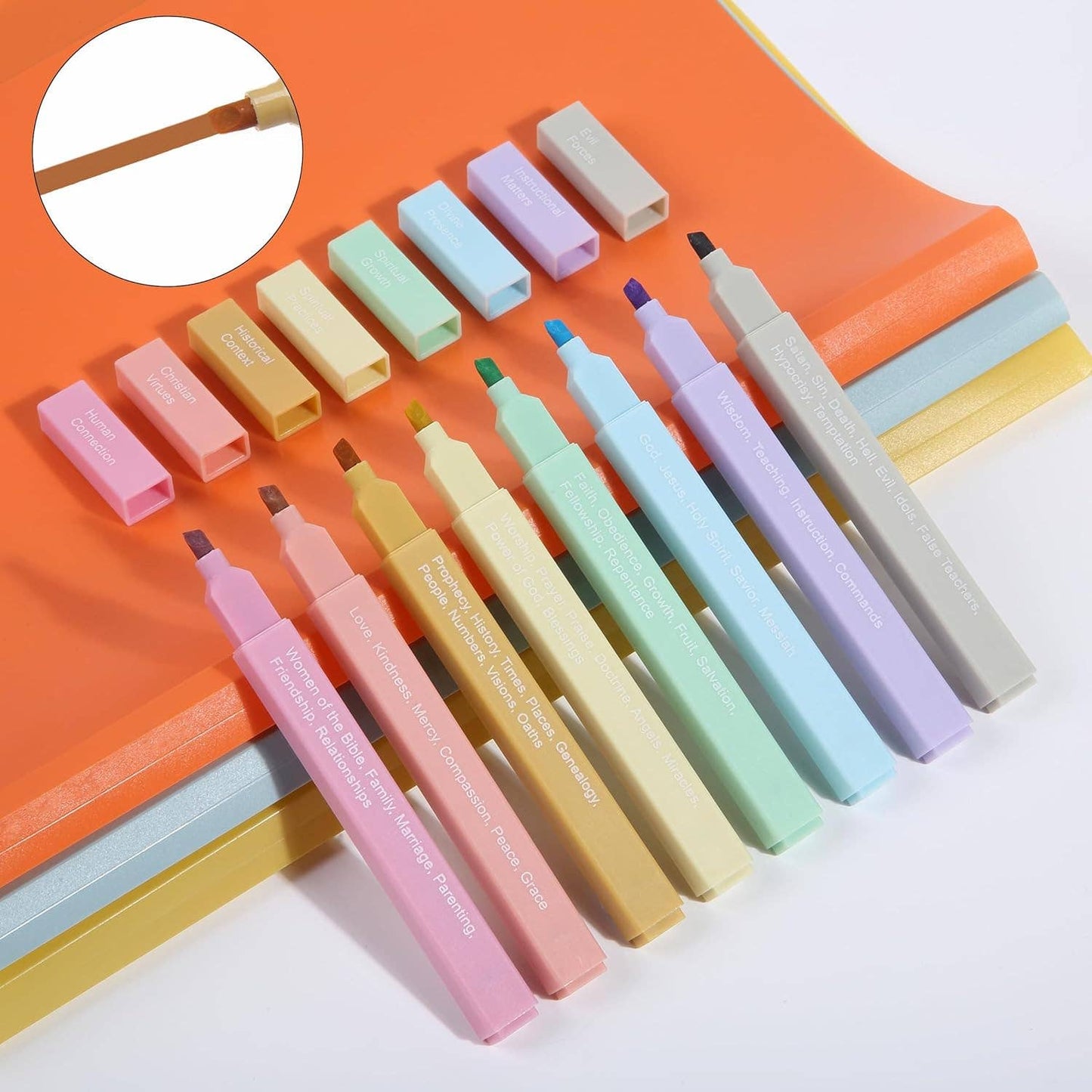 Bible Highlighters Color Coding 8 Pack