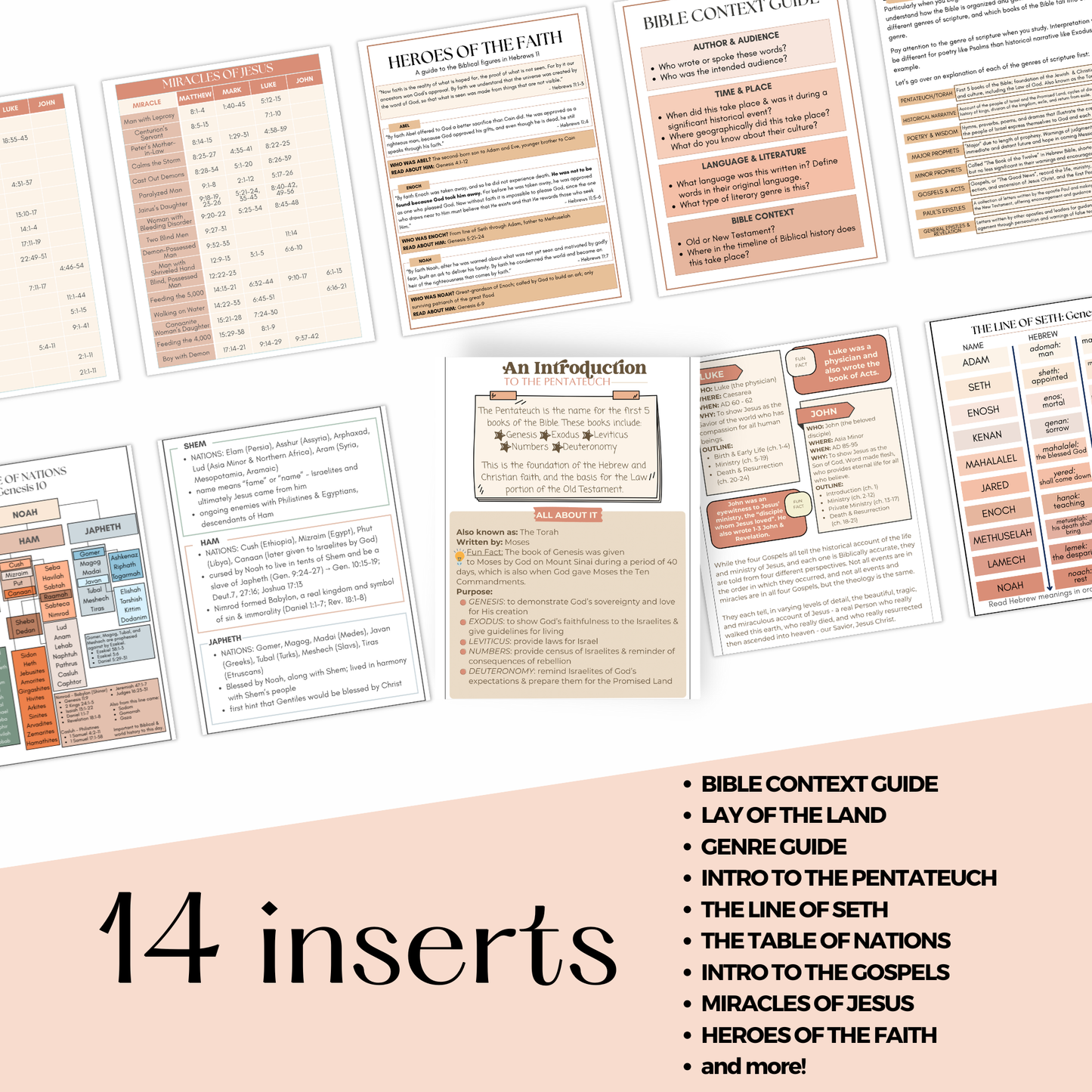 Boho Bible Inserts - Volume 1