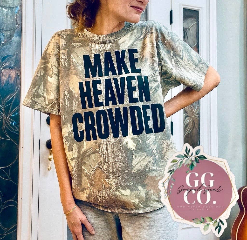 Make Heaven Crowded Camo Cotton Shirt