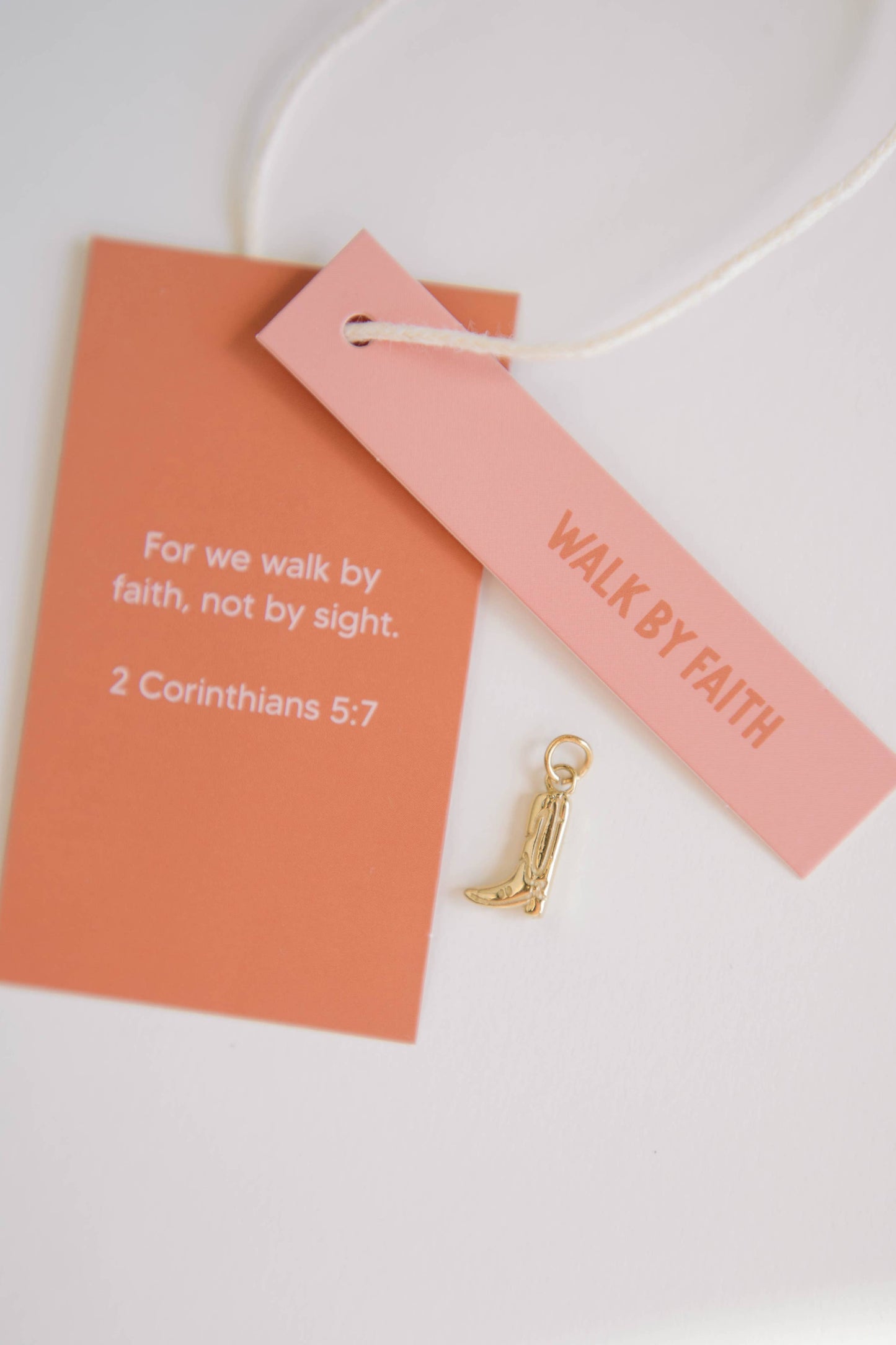 Walk By Faith Charm