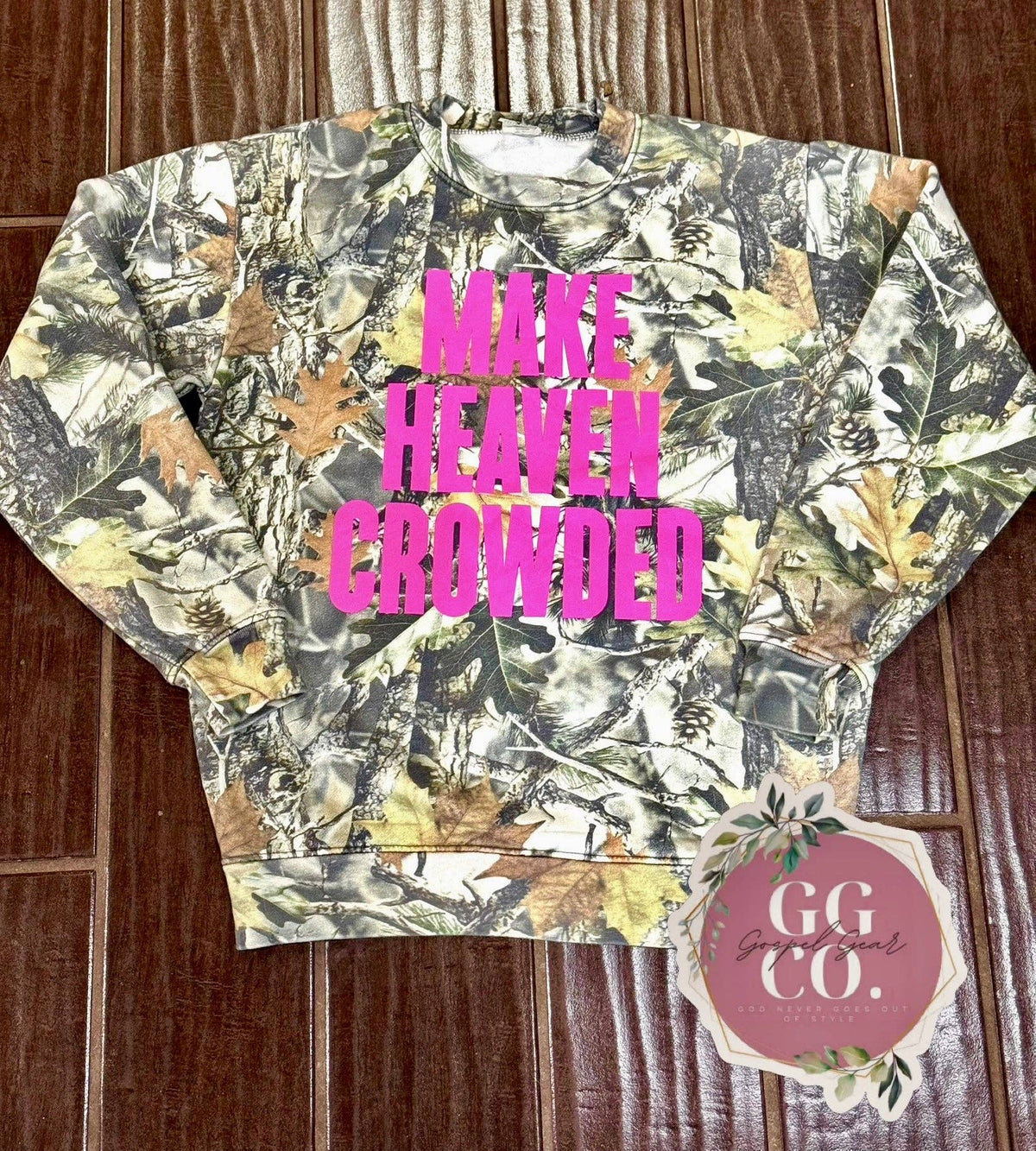 Make Heaven Crowded Camo Cotton Shirt