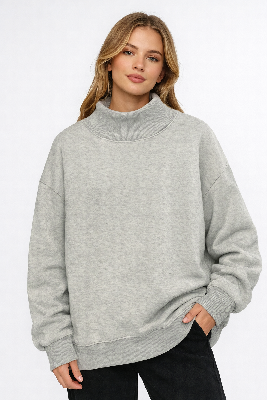 Custom - High/mock Neck Loose Sweatshirt
Custom Text Varsity