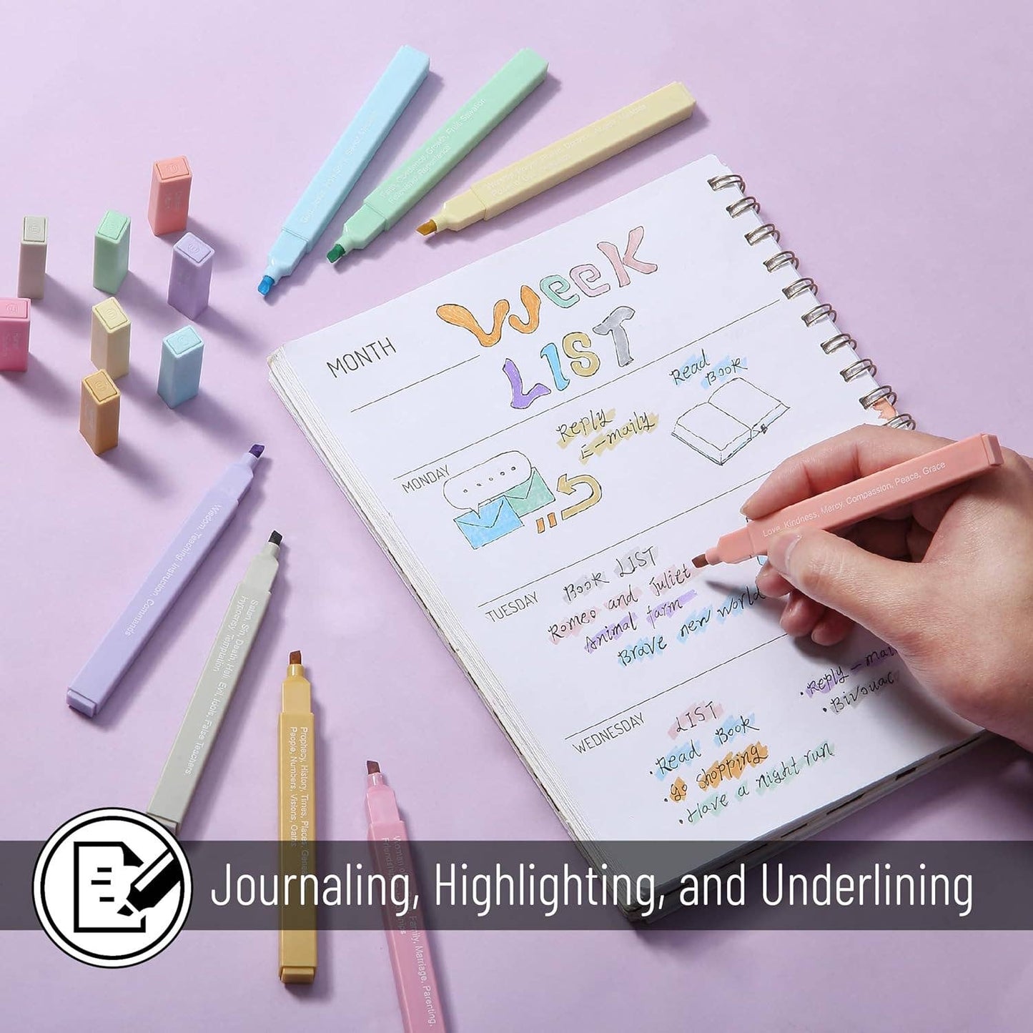 Bible Highlighters Color Coding 8 Pack