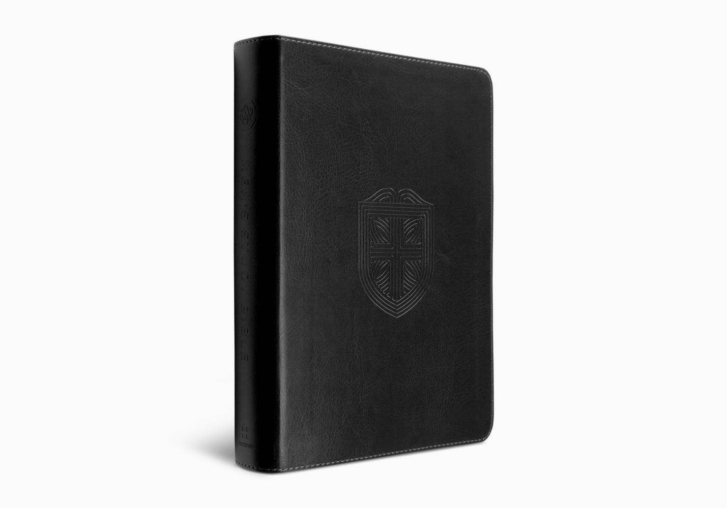 ESV Men's Study Bible: TruTone®, Charcoal, Shield Design