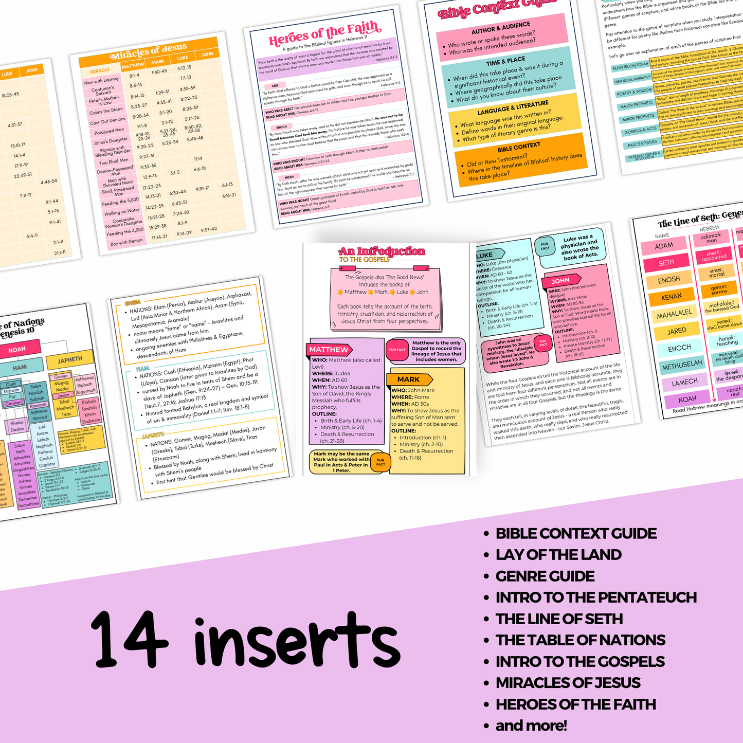 Bright Bible Inserts - Volume 1