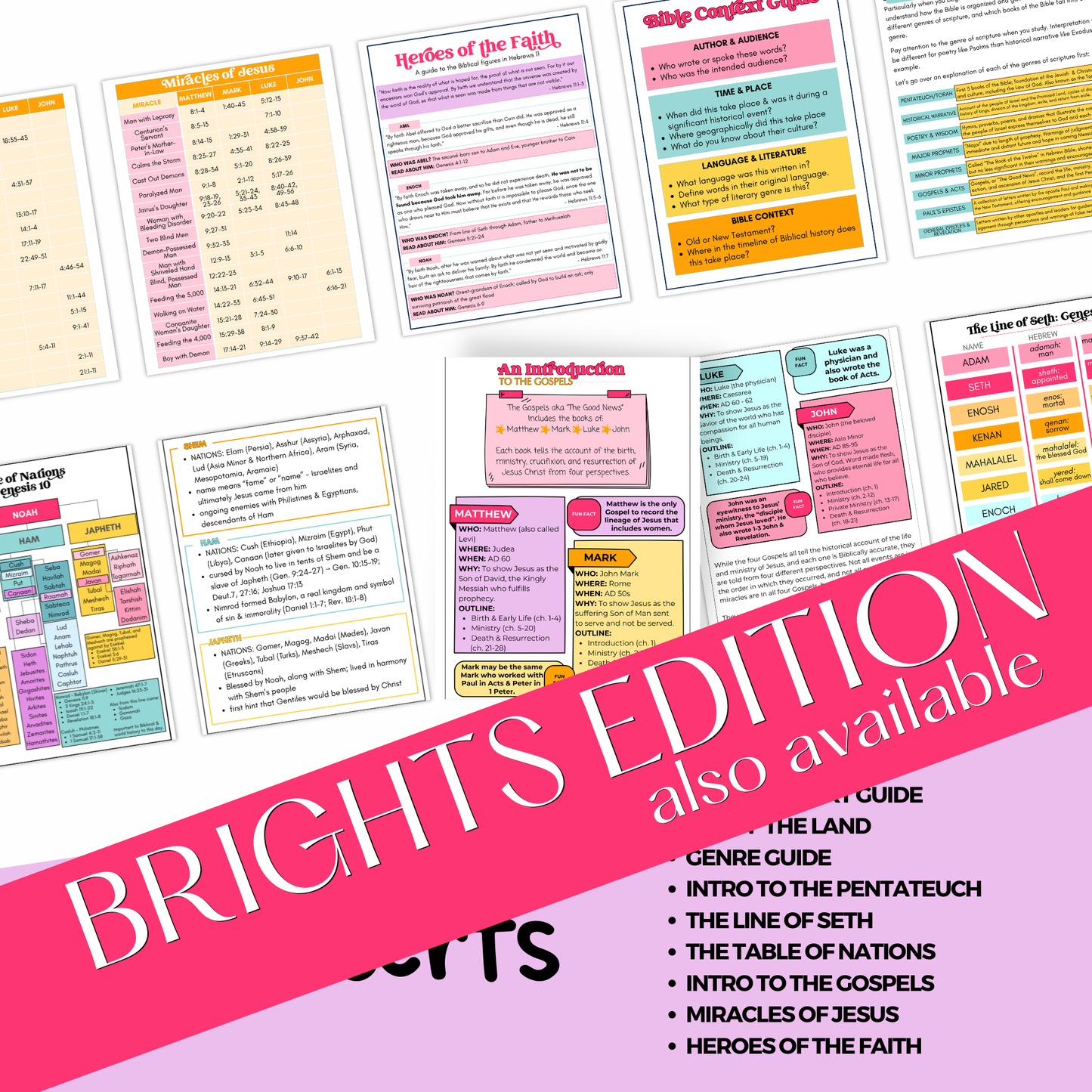 Boho Bible Inserts - Volume 1
