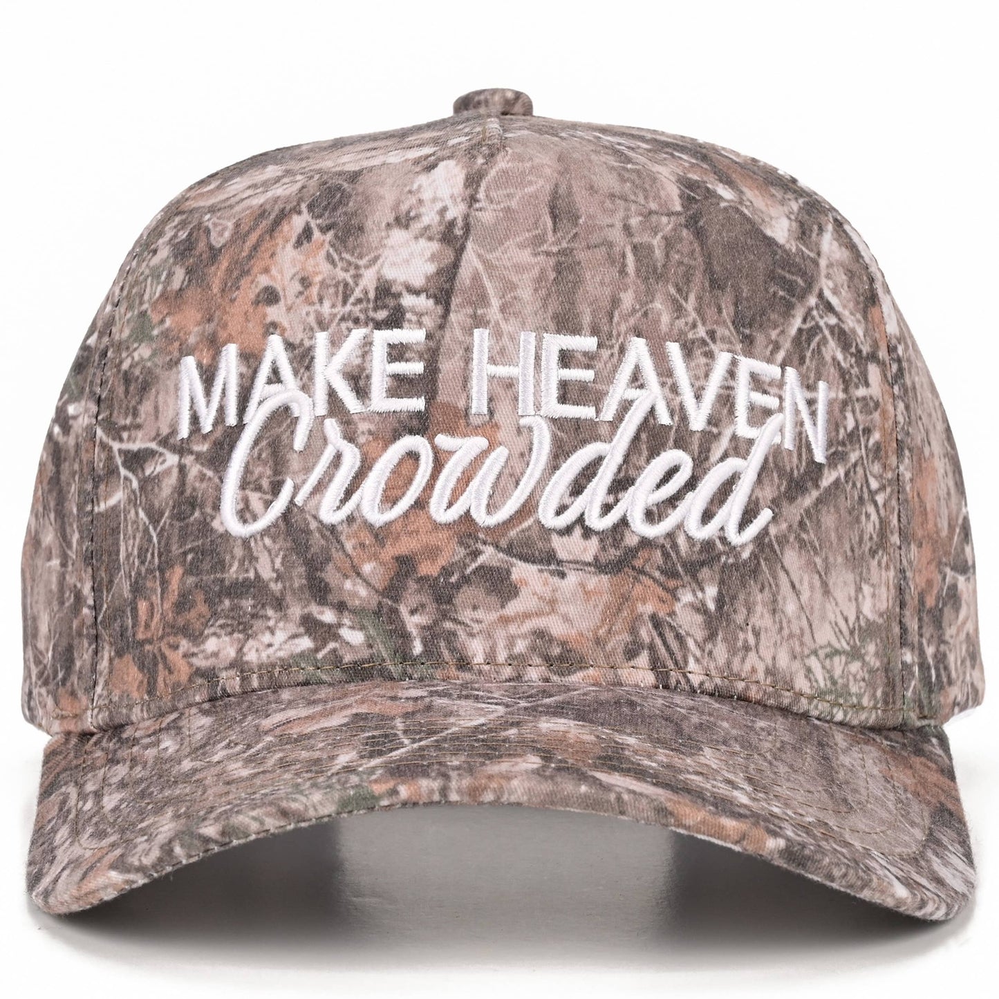 C.C MAKE HEAVEN CROWDED Letter Embroidered Trucker Hat