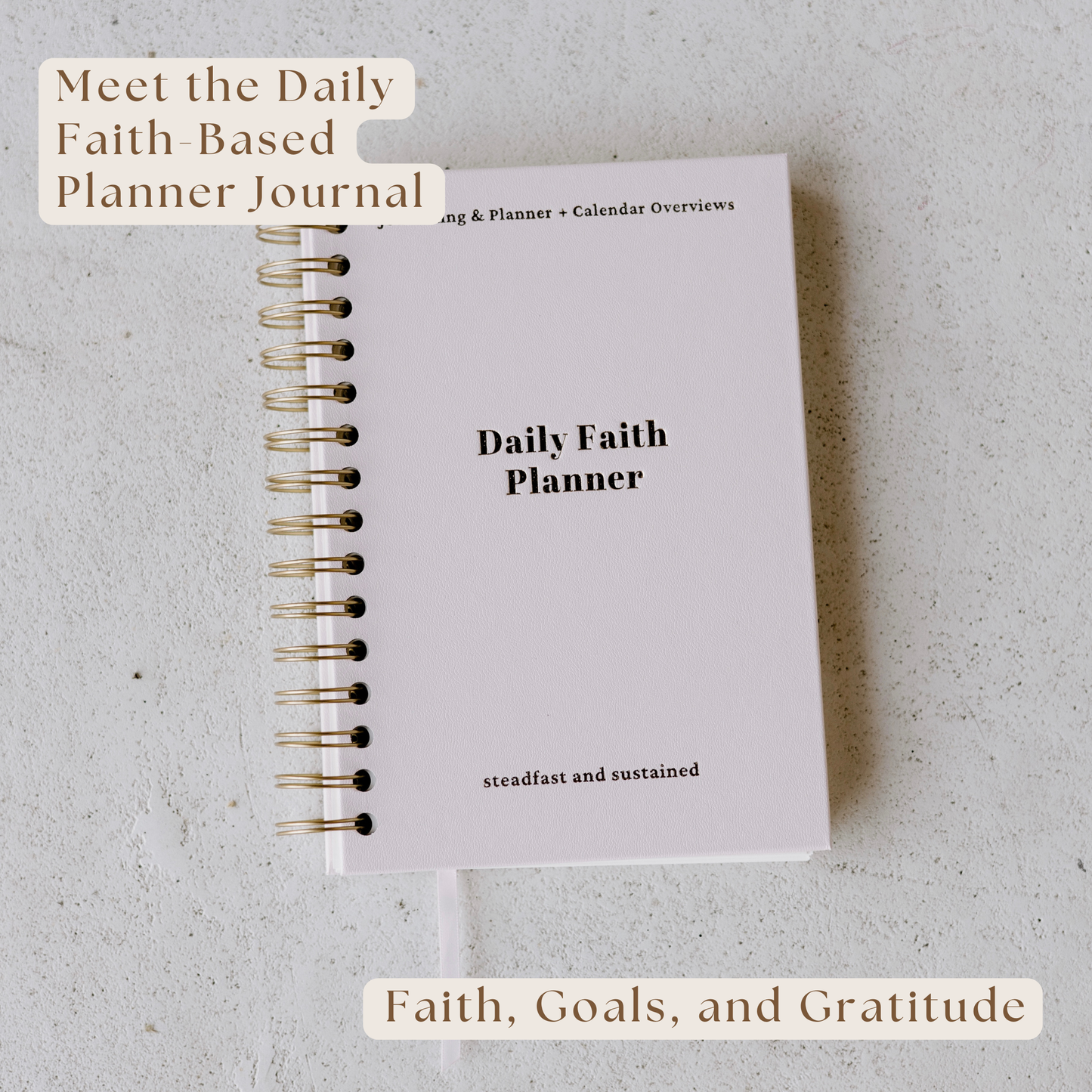Daily Faith-Based Planner - Devotional Journaling Prompts, Calendar Planning, and Daily Planning