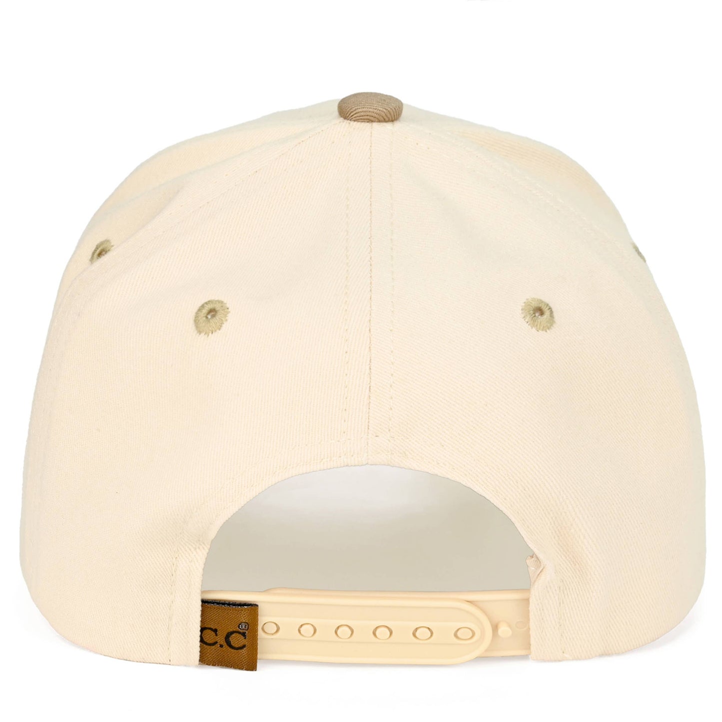 C.C GOD IS GOOD Embroidered Letter Two Tone Trucker Hat