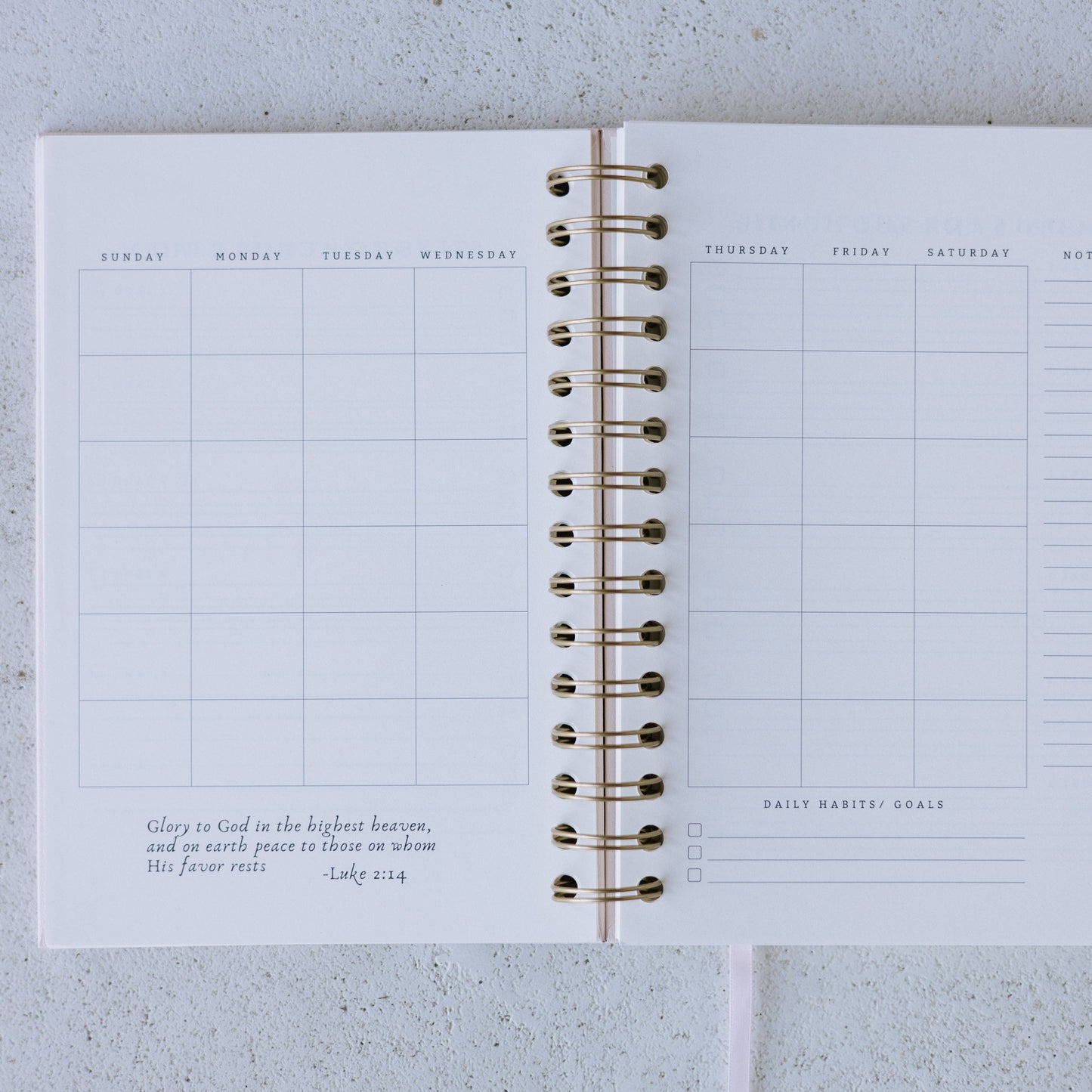 Daily Faith-Based Planner - Devotional Journaling Prompts, Calendar Planning, and Daily Planning