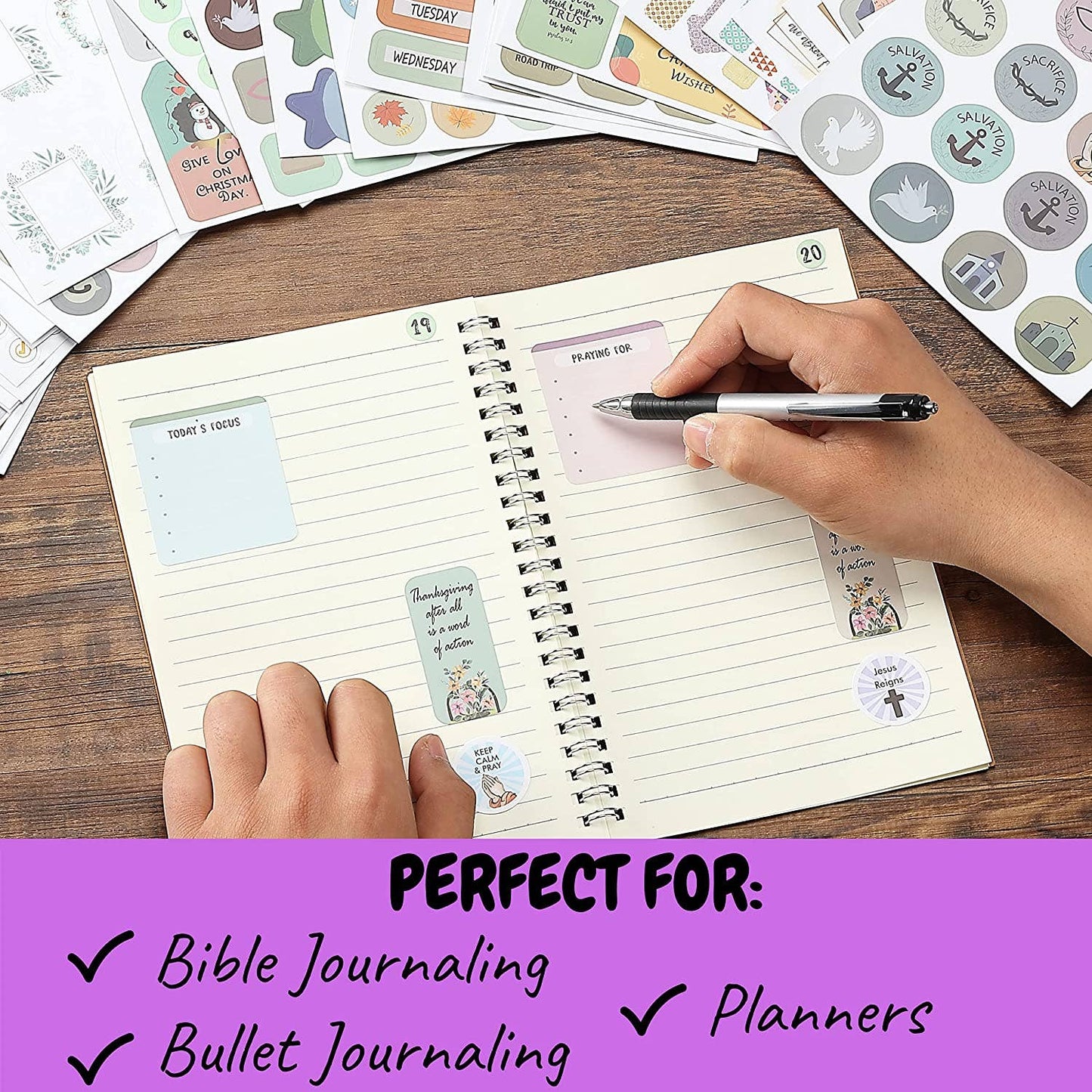 Christian Journaling Stickers 31 Sheets