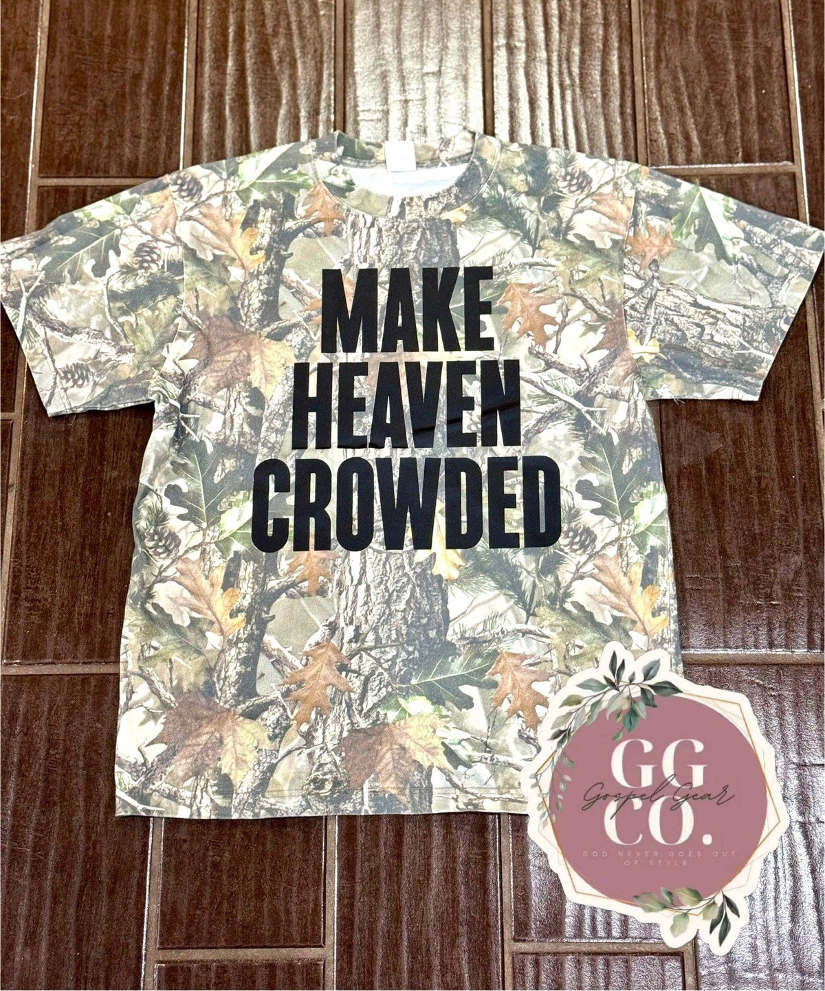 Make Heaven Crowded Camo Cotton Shirt
