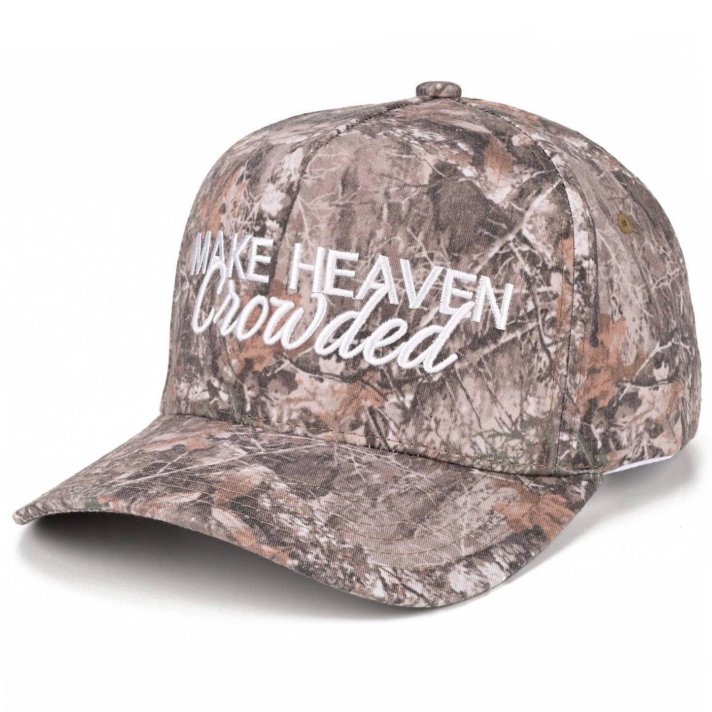 C.C MAKE HEAVEN CROWDED Letter Embroidered Trucker Hat