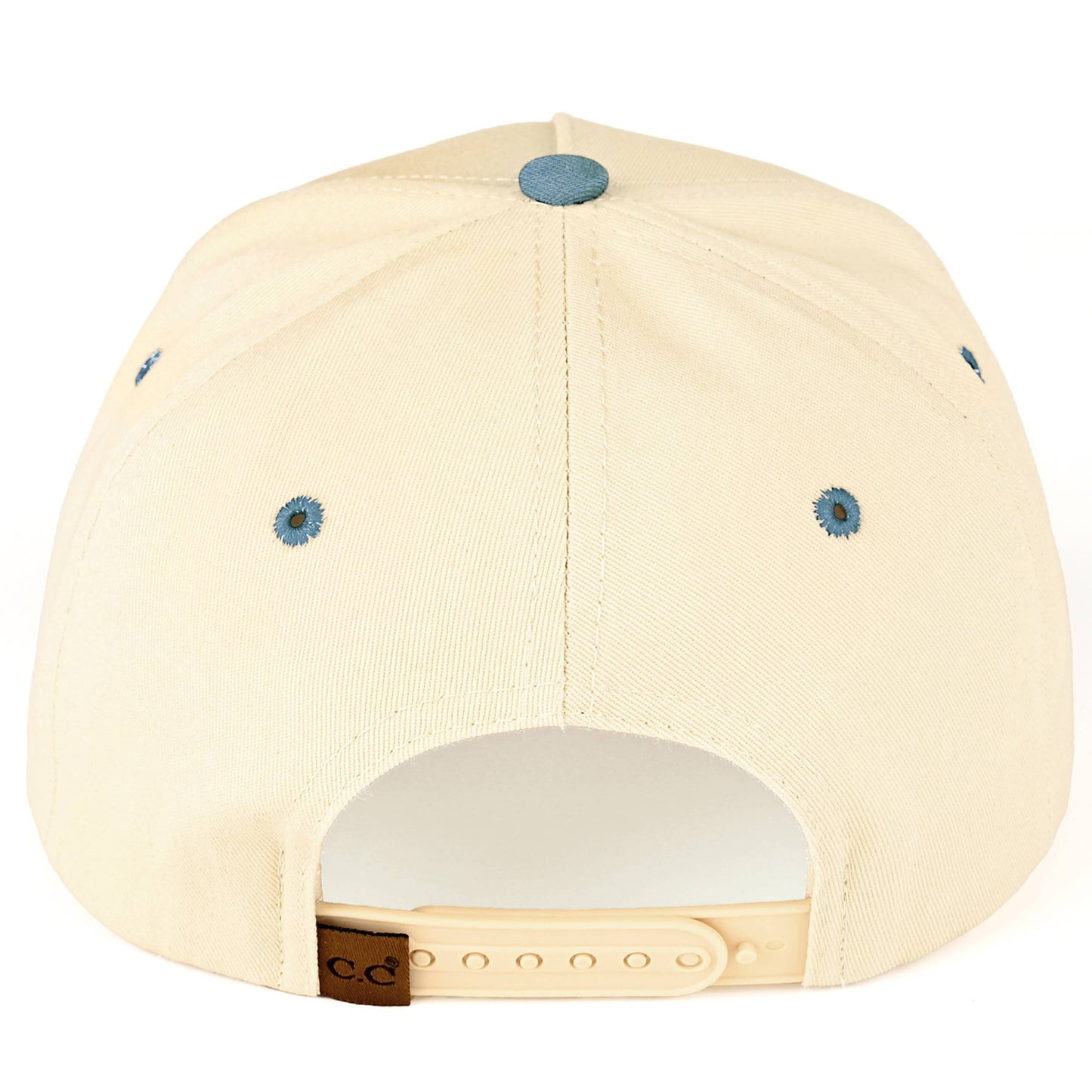 C.C BLESSED Letter Embroidered Two Tone Trucker Hat Cap