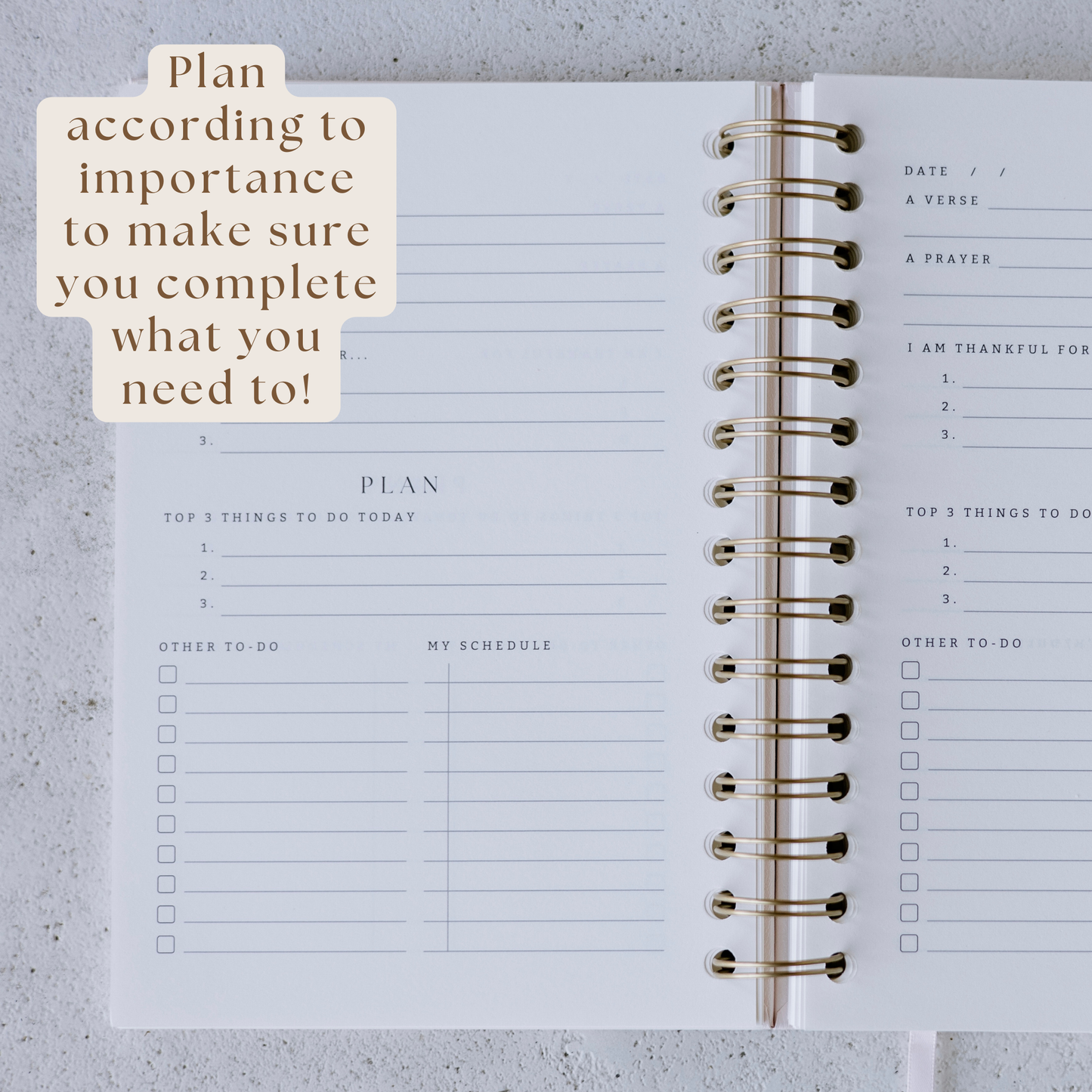 Daily Faith-Based Planner - Devotional Journaling Prompts, Calendar Planning, and Daily Planning