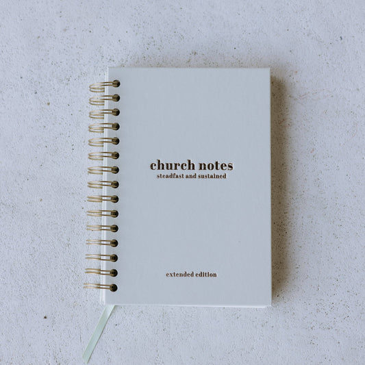 Church Notes Journal – Extended Edition (More Space Per Sermon)