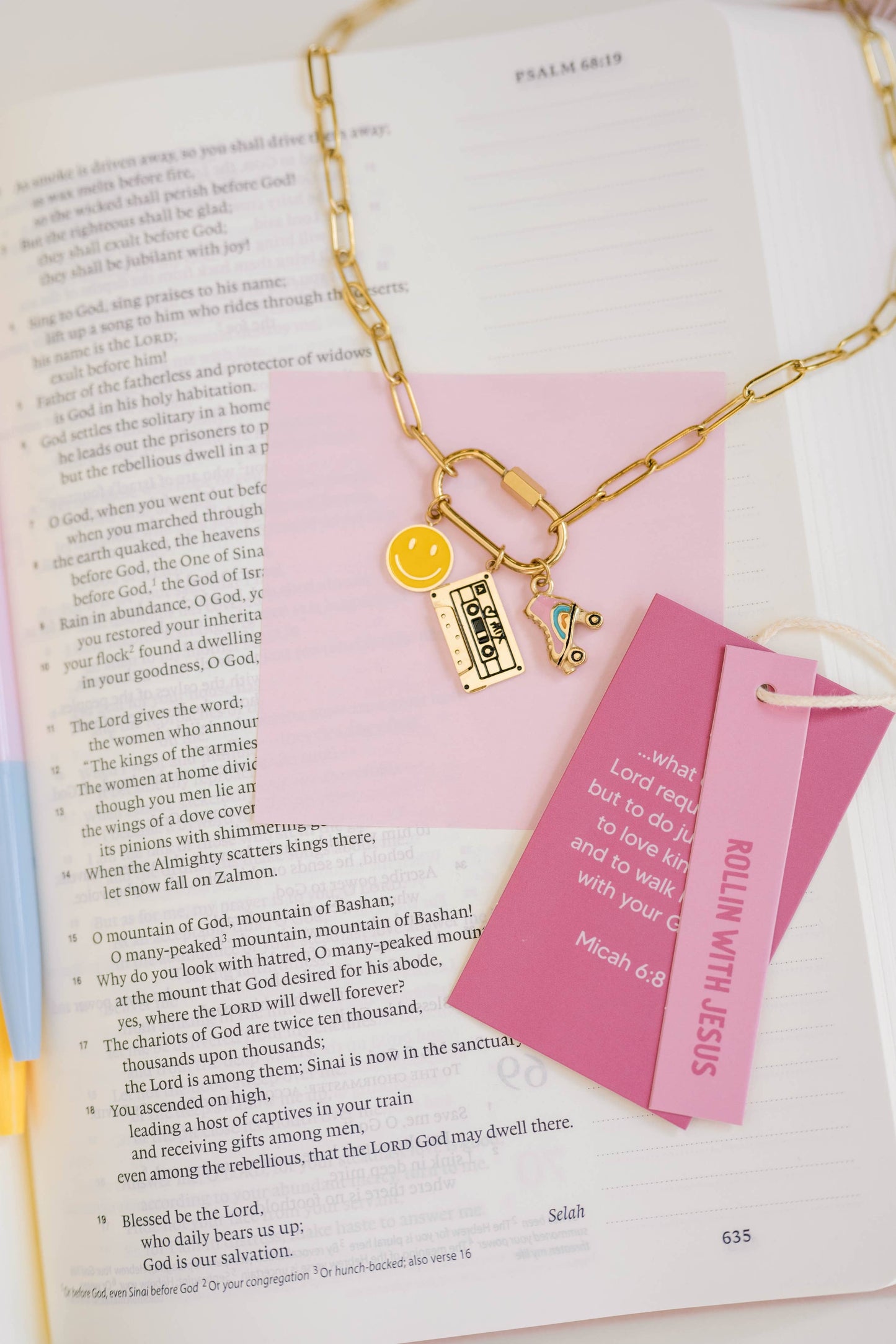 Rolling With Jesus Charm