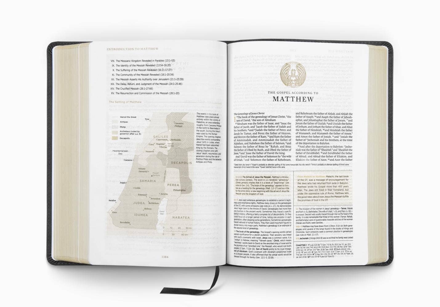 ESV Men's Study Bible: TruTone®, Charcoal, Shield Design