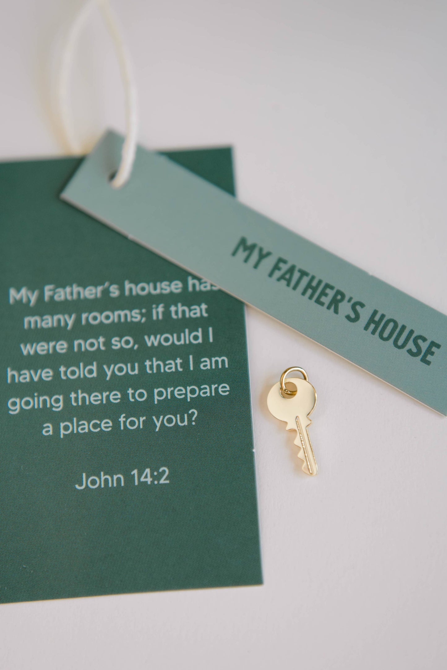 Father's House Key Charm