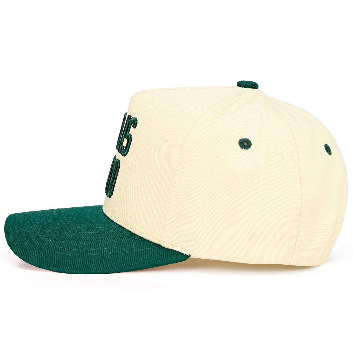 C.C GOD IS GOOD Embroidered Letter Two Tone Trucker Hat
