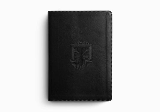 ESV Men's Study Bible: TruTone®, Charcoal, Shield Design