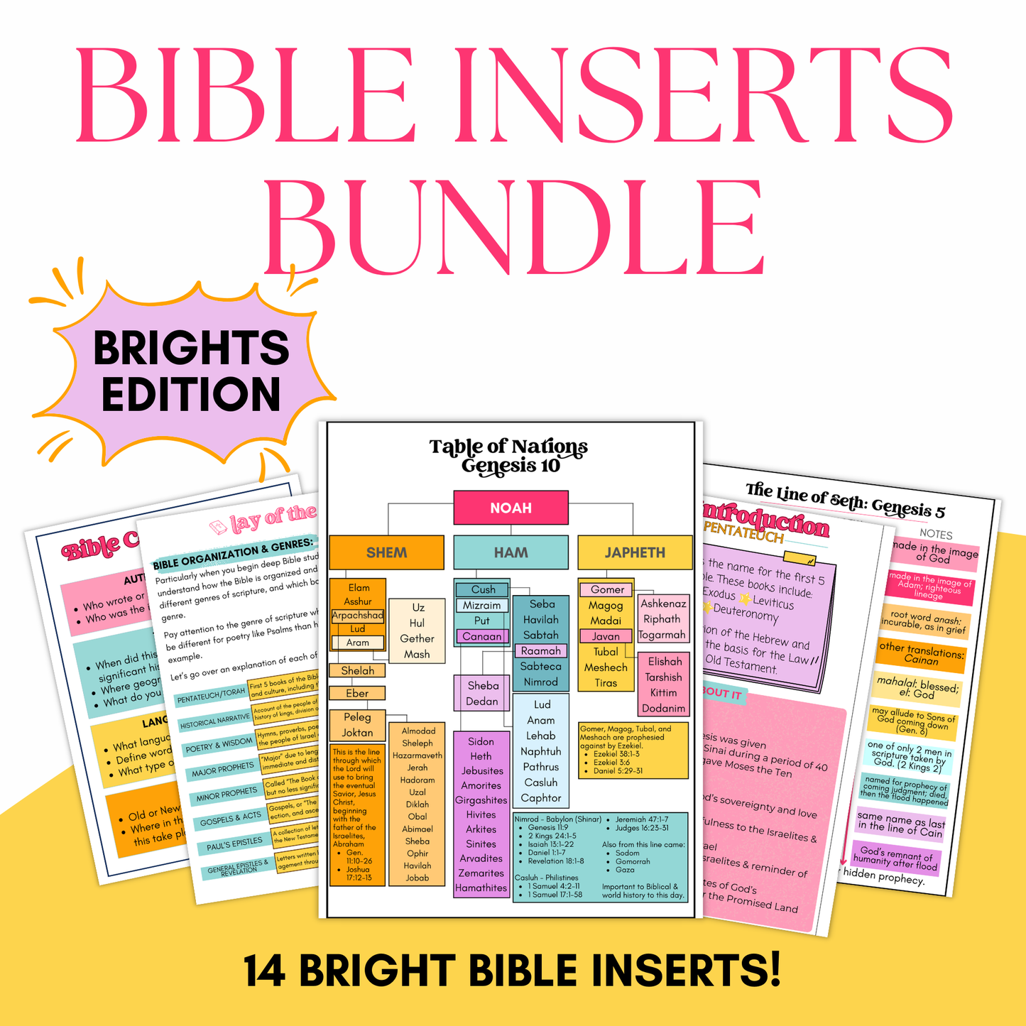 Bright Bible Inserts - Volume 1