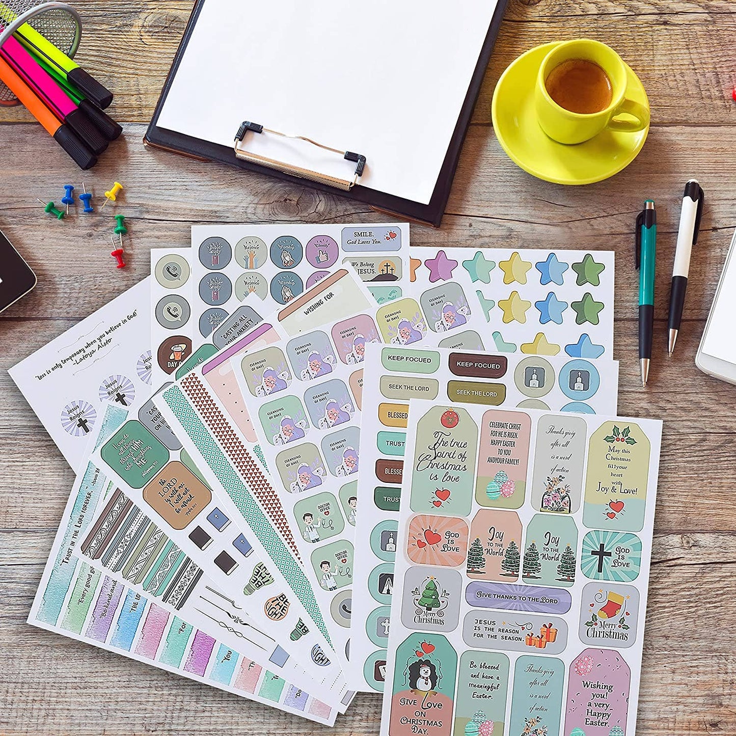 Christian Journaling Stickers 31 Sheets
